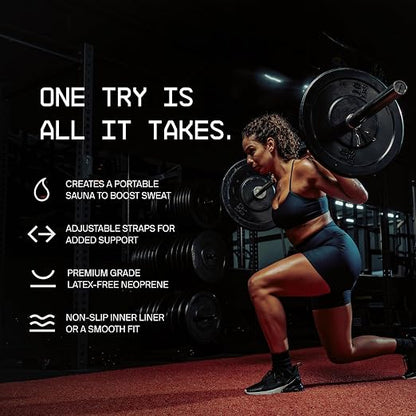 Sweat Slimming Belt for Men & Women (Free Gel Included)